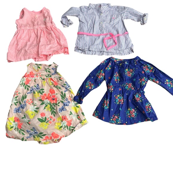 9 Months Carters Colorful Baby Girl Clothing Set Bundle (16 Pieces) - Picture 5 of 6